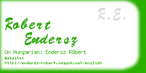 robert endersz business card
